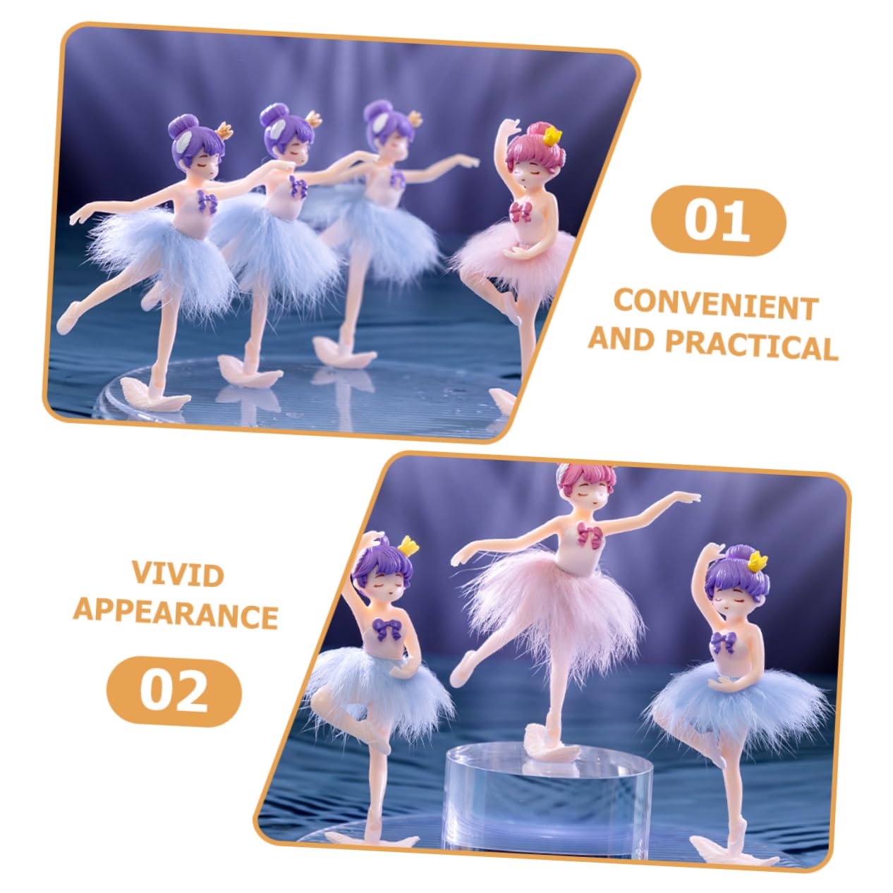 ifundom 20pièces Décorations De Gâteau Ornements pour Fête Anniversaire Figurines pour Gâteaux Et Muffins Décorations De Desserts