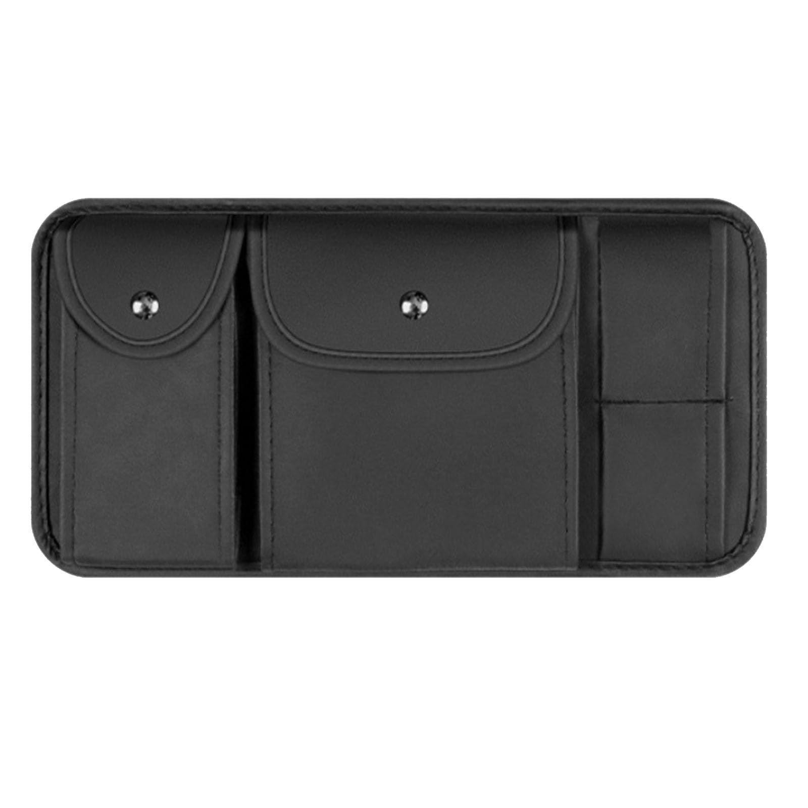 Organisateur pare-soleil cuir haut de gamme pour intérieur de voiture élégant et soigné