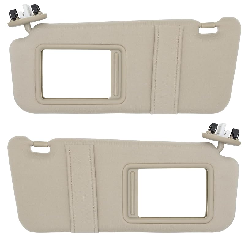 Par de Para-Sóis com Iluminação para Toyota Camry 2007–2011 Bege NHILES