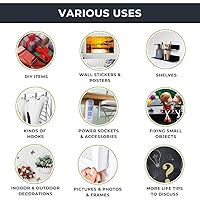 Vista 6 de Cinta adhesiva de doble cara, cinta adhesiva de doble cara resistente, cinta de montaje transparente extraíble (1)