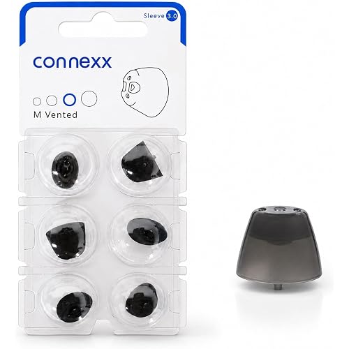 New-Connexx Hearing Aid Domes Sleeve 3.0 Vented (Medium/1 Pack) for Signia