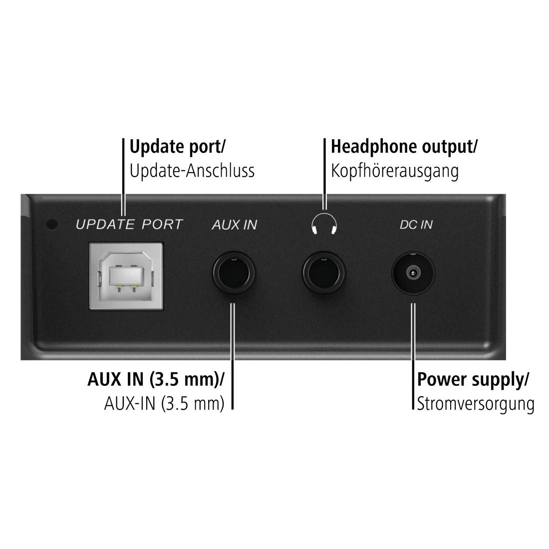 Hama Digitalradio für FM/DAB/DAB+ Empfang, DR350, unterbaufähig (Unterbau-Küchenradio, Farbdisplay, Weckfunktion, Netzbetrieb) Küche Unterbauradio, DAB-Radio, schwarz/Kupfer