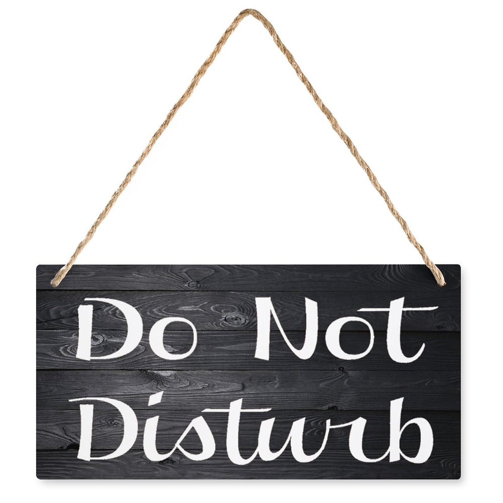 Do Not Disturb Wooden Sign - 12X6 Inch Rustic Vintage Wall Art for Bedroom Home Living Room Garden Cafe