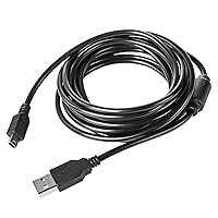 Vista 6 de Paquete de 2 cables de carga para controlador PS3 de 10 pies, cable de carga de datos mini USB para controlador delgado PS MovePS3PS3, TI84 Plus CE