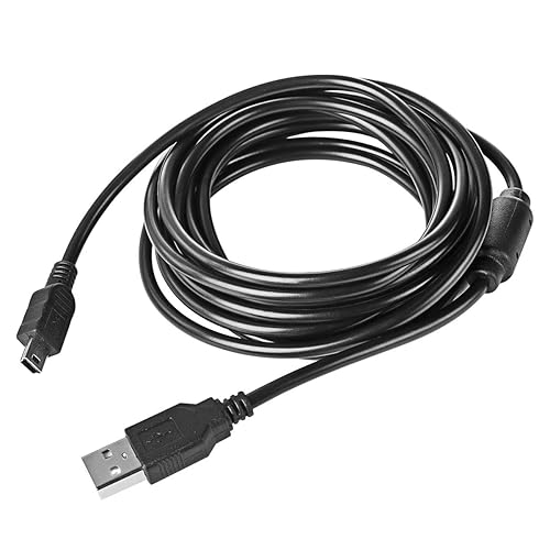 Miniatura 6 de Paquete de 2 cables de carga para controlador PS3 de 10 pies, cable de carga de datos mini USB para controlador delgado PS MovePS3PS3, TI84 Plus CE,