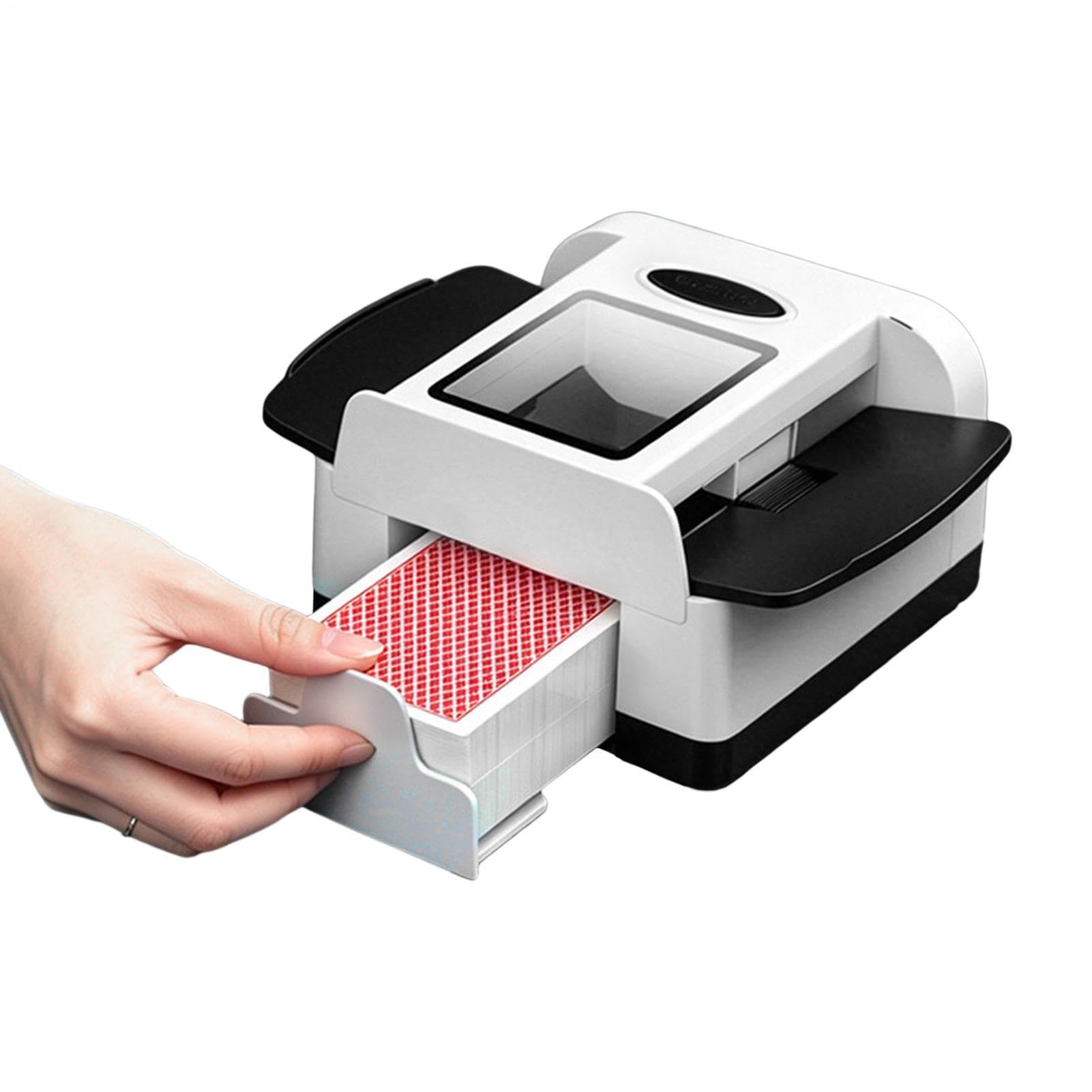 Carte da gioco Shuffle ricaricabile portatile veloce 2-Deck | Attrezzatura della Tabella del dispositivo di Shuffle per la taverna del salone del torneo del partito del club