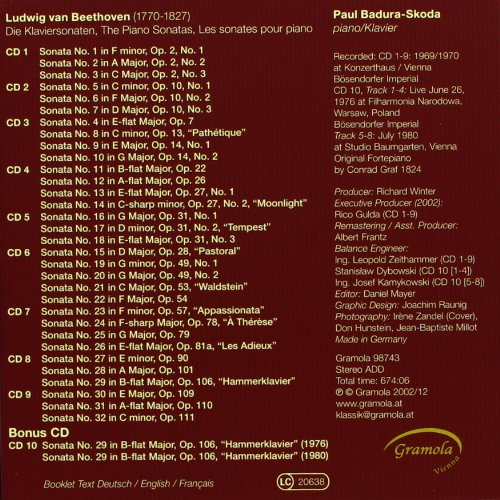 Image secondaire de Ludwig Van Beethoven : Intégrale des Sonates pour Piano par Paul Badura-Skoda