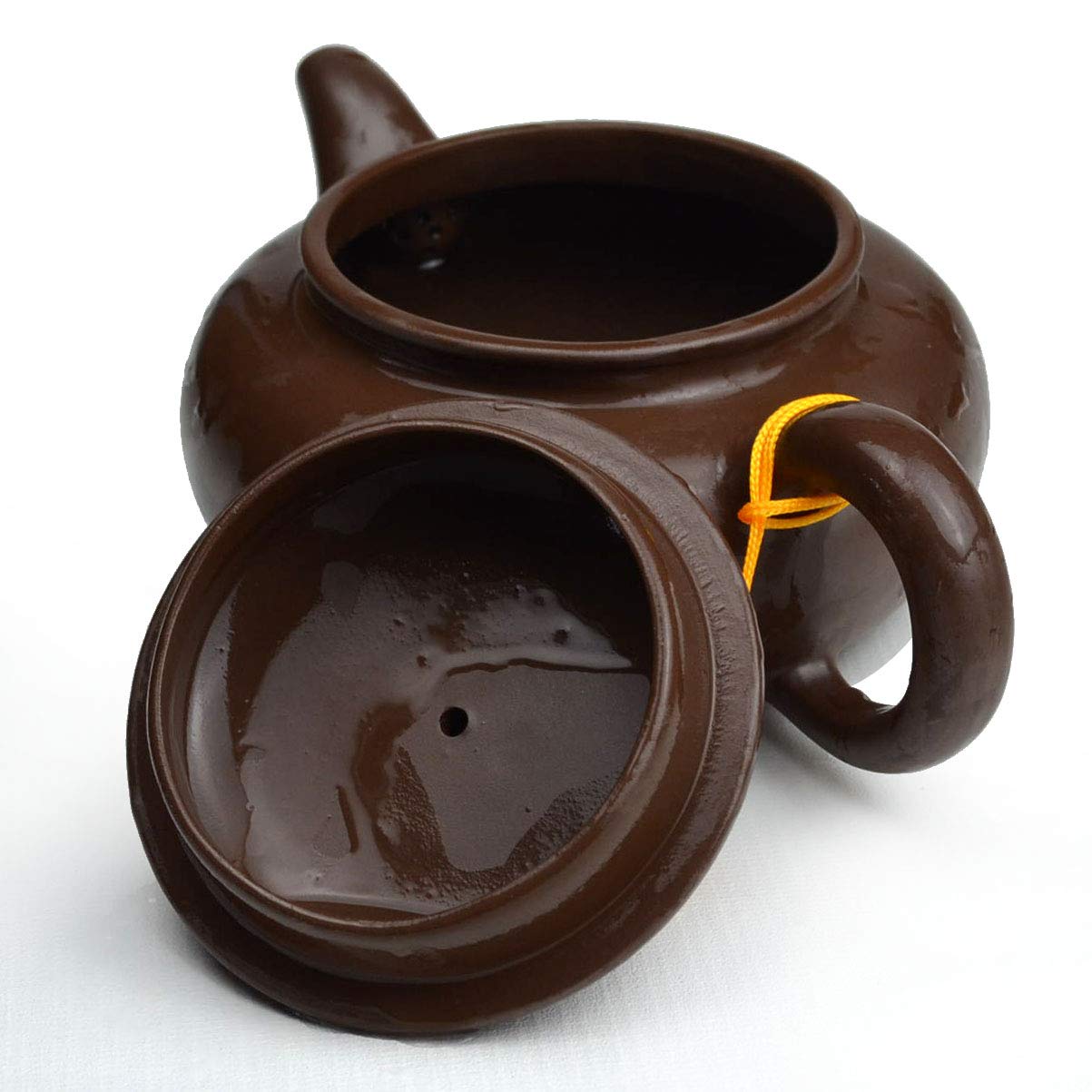 Yxhupot Teapot 15oz/450ml Chinese Zisha Clay Tea Coffee Pots Archaize Fanggu (L), Purple Sand - Image 4