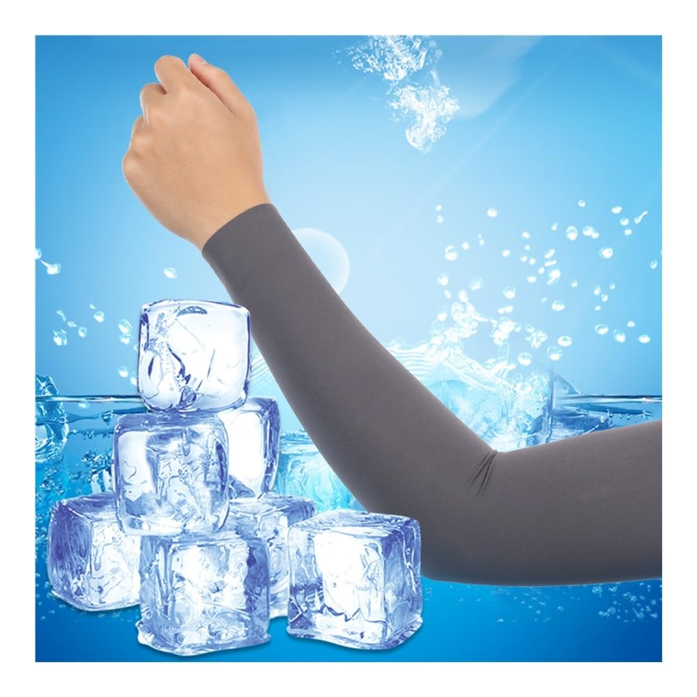 Sport Maniche Braccio Ciclismo Corsa Pesca Arrampicata Manicotti Sole Protezione UV Fresco Copertura Delle Mani Elastici Polsini Estate Uom