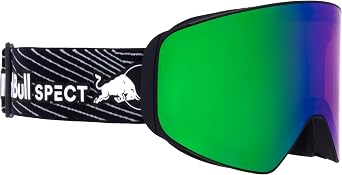 Red Bull Spect Eyewear Snow Goggle JAM-02, black/green snow, rose with green mirror, S.2 HIGH CONTRAST