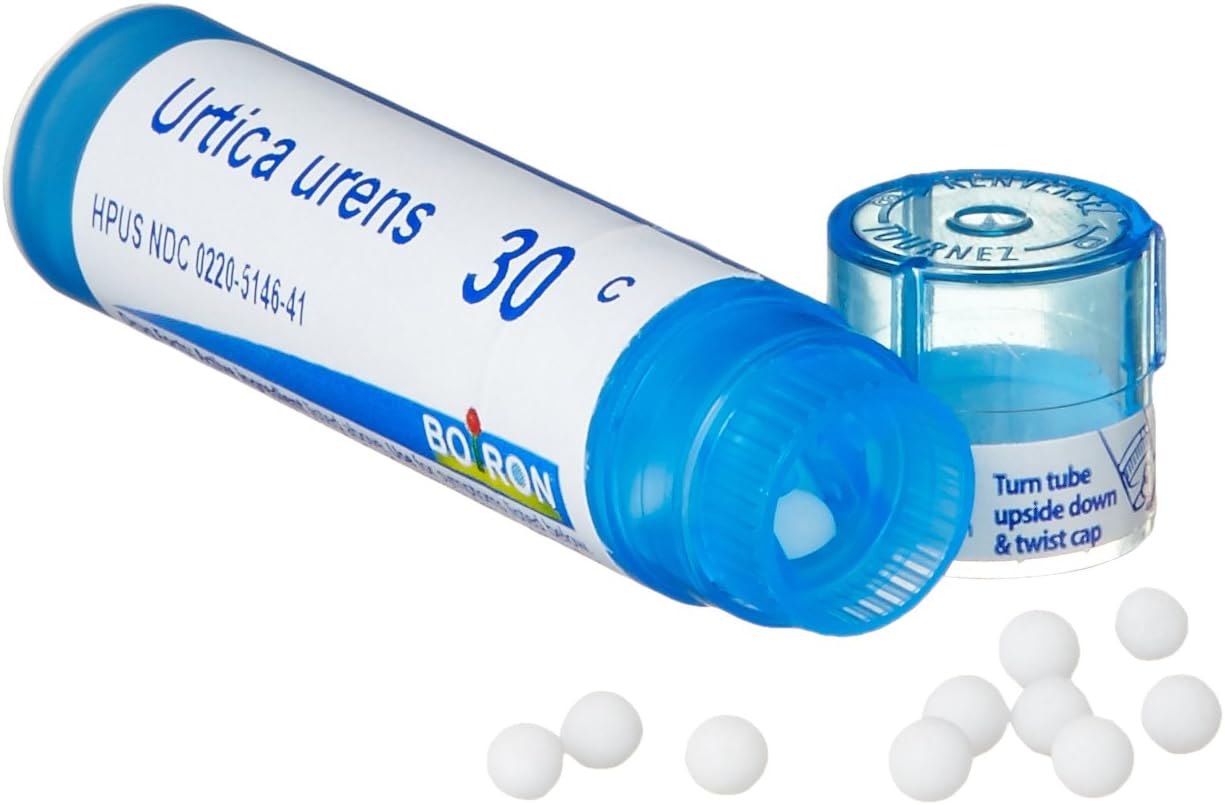 Boiron Urtica Urens 30C, 5-Pack of 80 Pellet Tubes, Homeopathic Medicine for Skin Rash