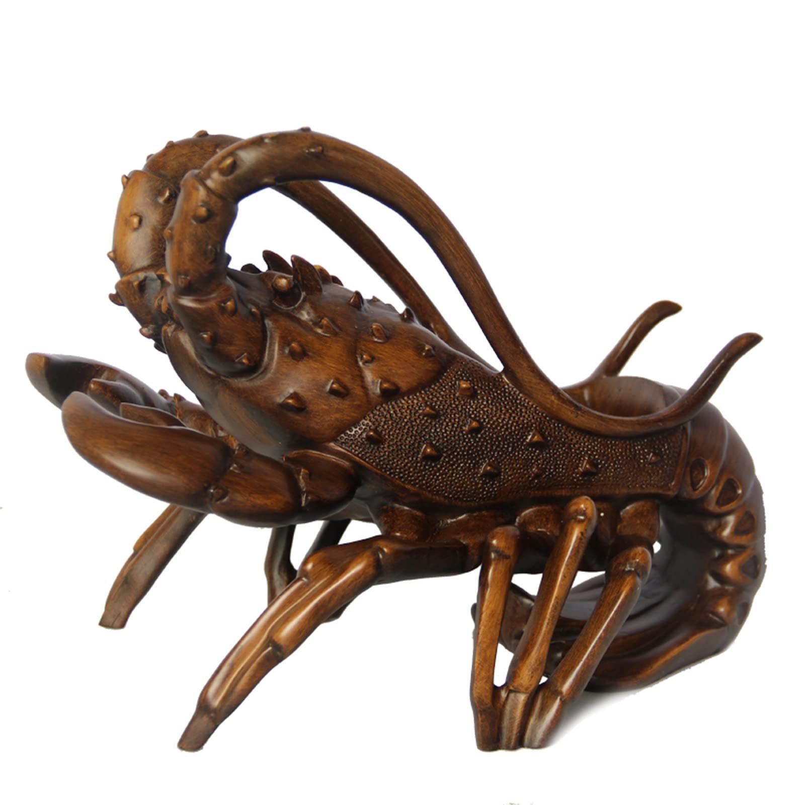 Présentoir à bouteille de vin stable avec homard en résine élégant