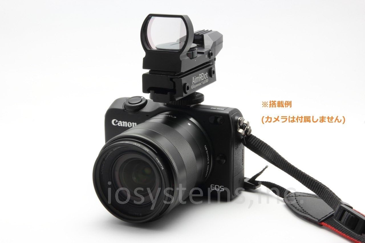 AstroStreet Optical Dot Sight with Hot Shoe Adapter for Camera Red & Green Reflex Sight with 4 Reticles