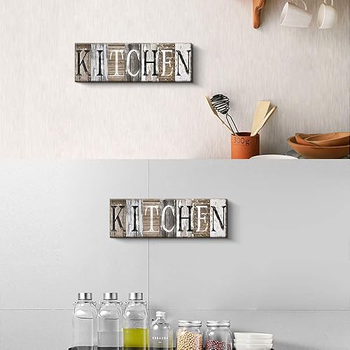 Miniatura 2 de Decoración de pared con citas, letreros decorativos para la familia, inspiradores lemas impresos en lona (con marco interior de madera maciza)