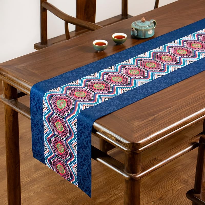 Camino de mesa de lino de algodón extra largo de 118 pulgadas, Acción de Gracias, otoño, Navidad, decoración del hogar, muebles de granero,