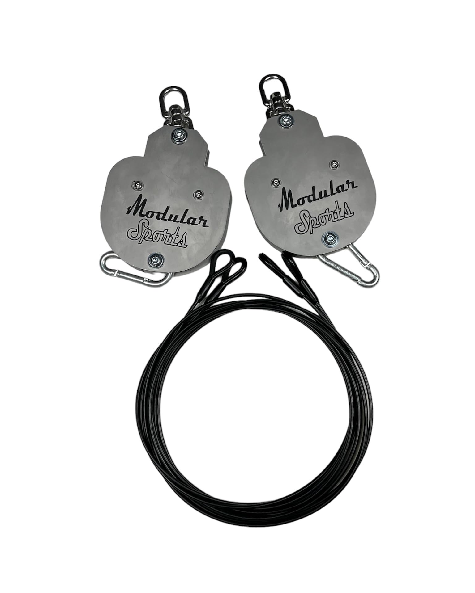 ModularSports FlyFit Extended - Fitnessgeräte für Zuhause mit Flaschenzugsystem zur Körpergewichtreduzierung / Komplettes Sportgerät Set mit Fitness Ring & Klimmzugstange für Krafttraining
