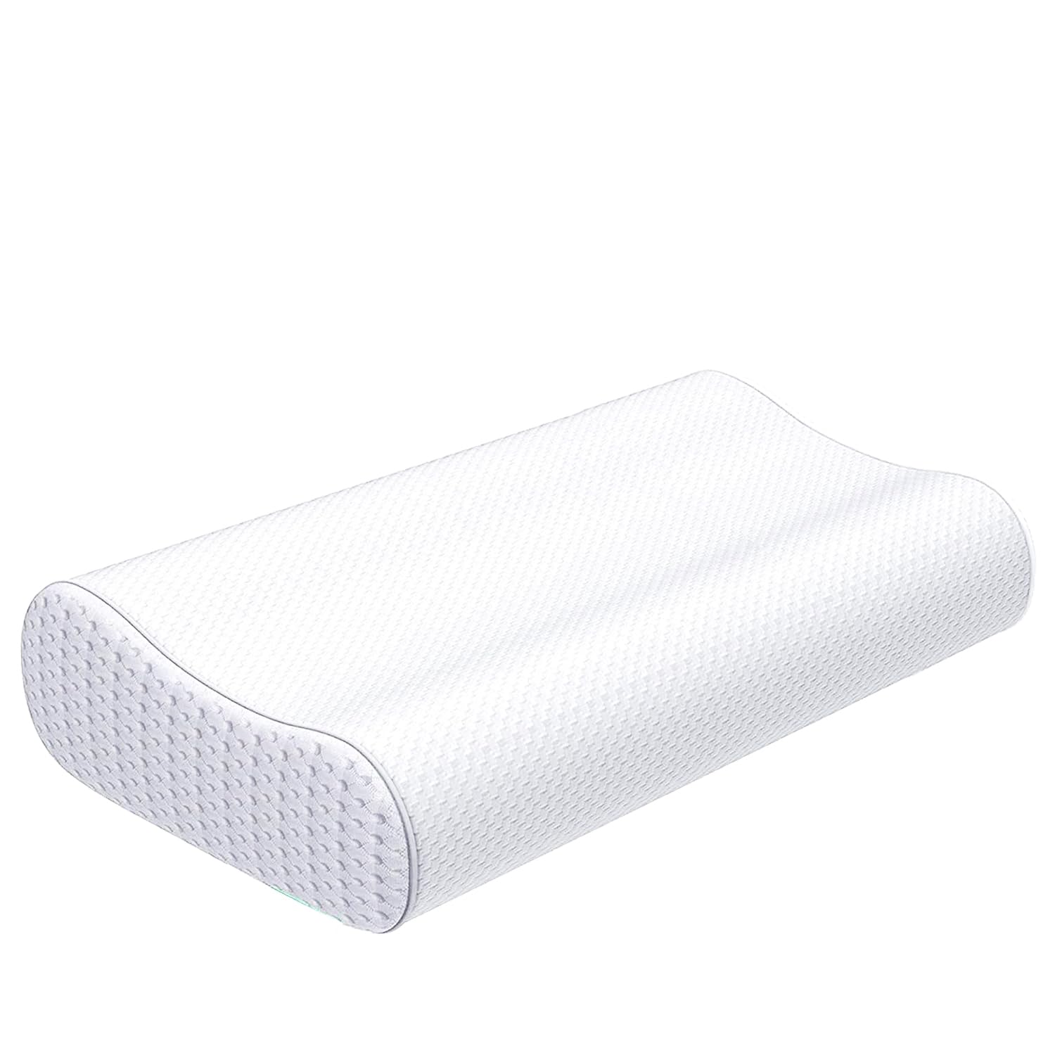 ECASA™ Memory Foam Neck Pillow, Contour Memory Foam Side and Back Sleepers Bed Pillow- Sleeping Pillows for Adults