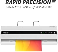 Vista 4 de Fellowes Saturn 125 - Laminadora térmica para casa u oficina con kit de inicio en bolsa, 12.5 pulgadas, calentamiento rápido, diseño sin atascos
