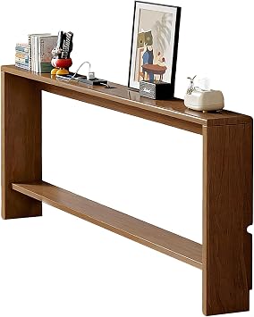 Console Table Slim Kitchen Counter Table Wooden For Hallway 4/6/8.7 inches 10/15/22cm Elongated Console Table Gap Storage Behind Sofa Bedside Space-Saving Slim Design Easy Assembly Balcony Living