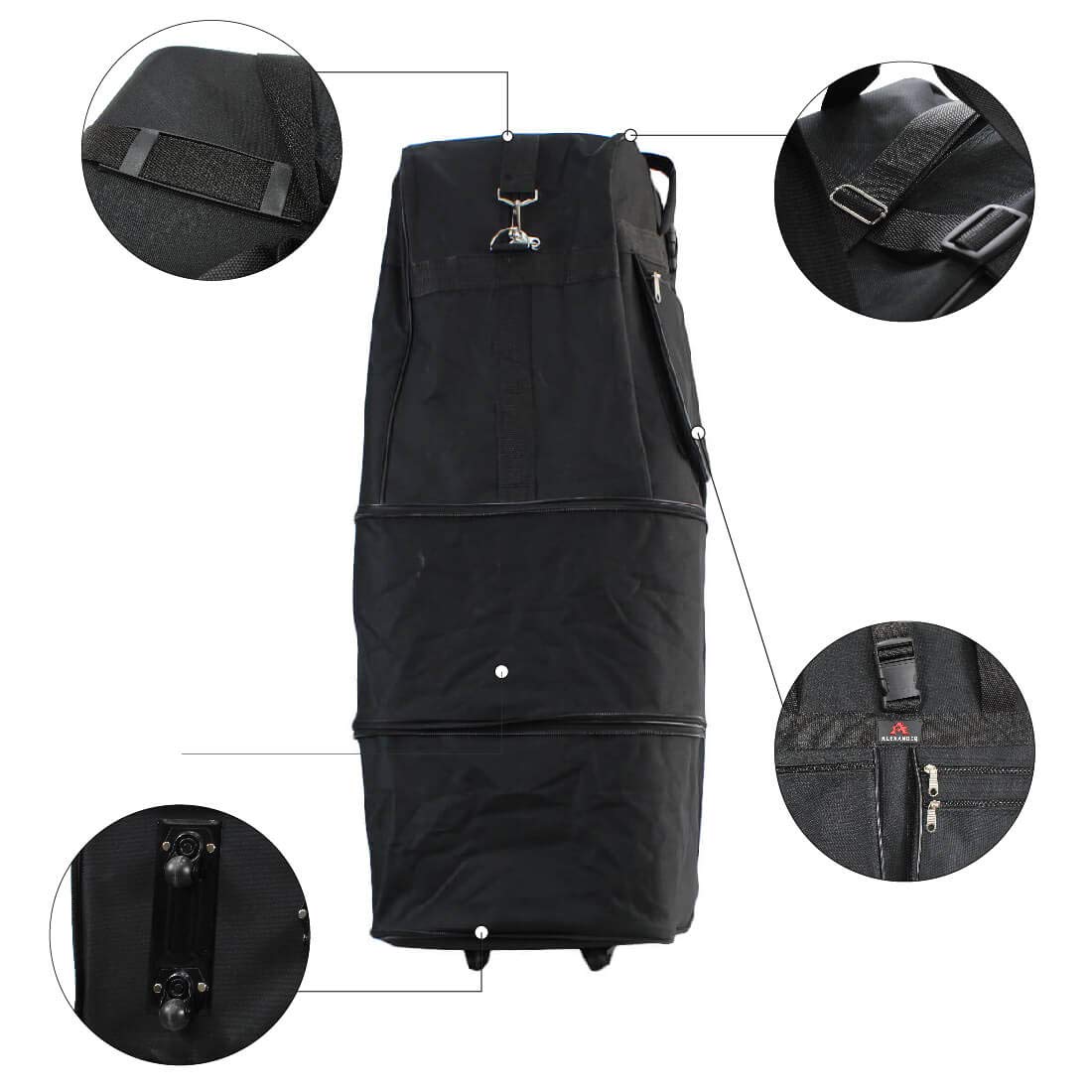 Alexander Bolsa de Viaje Deporte (Negro, 9015-36)