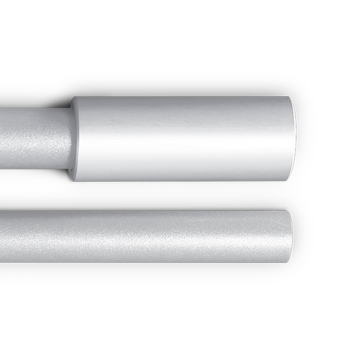 Meto Turn-O-Matic Zubehör, stabiles Teleskoprohr-Set FS902 (Stahl), silbergraue Emaillierung, 1 Verlängerungsrohr