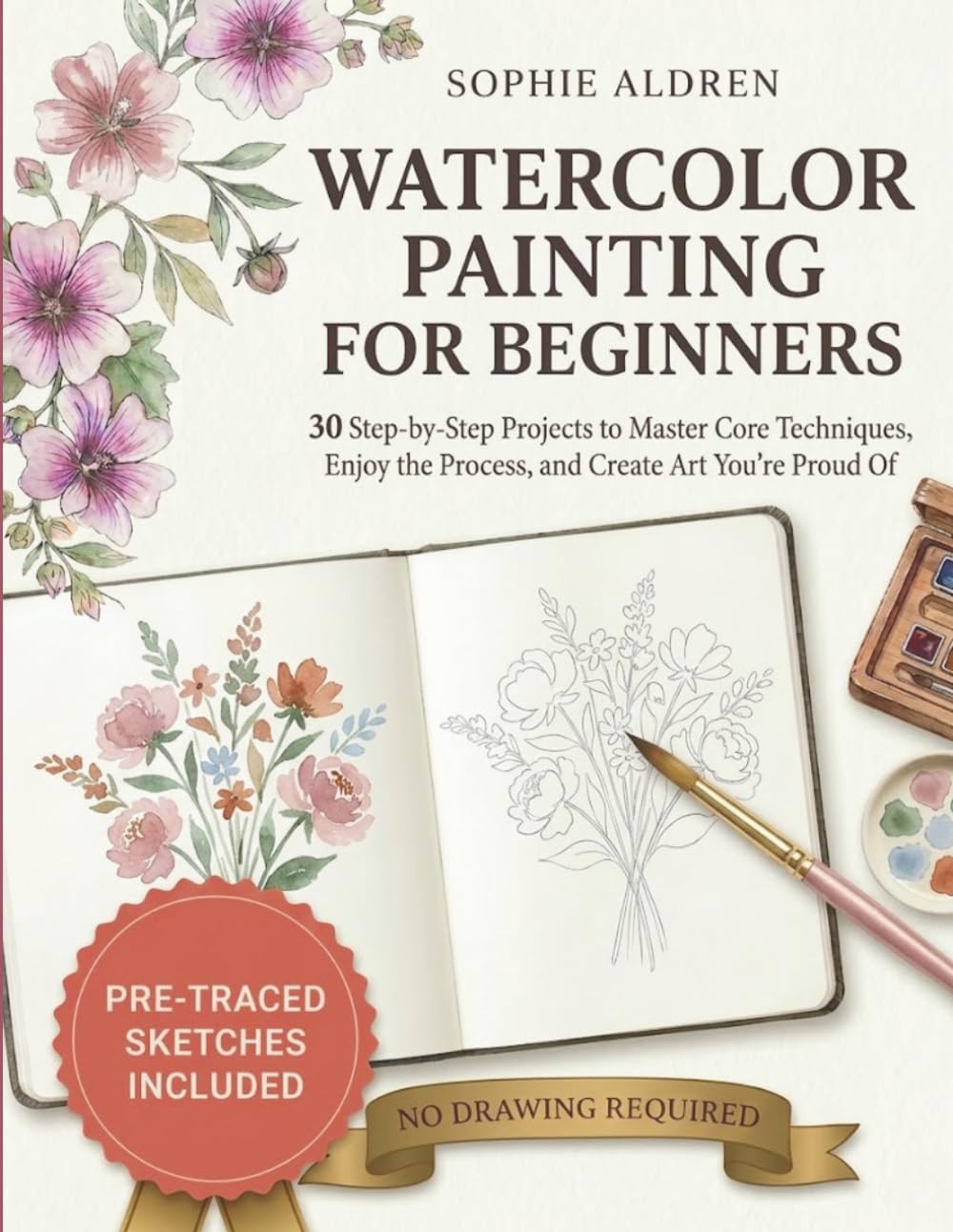 Watercolor Painting for Beginners: 30 Step-by-Step Projects to Master Core Techniques, Enjoy the Process, and Create Art You're Proud Of