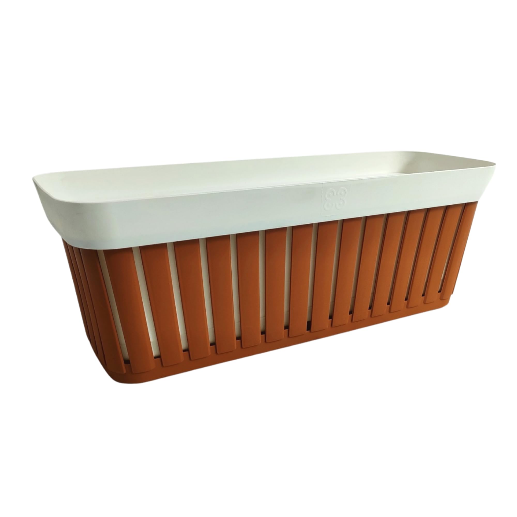 Jardinière de balcon légère Ecoplast Kreta pour éviter les fissures du gel