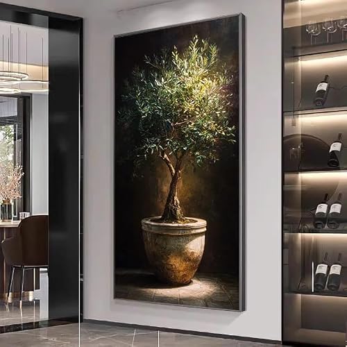 LTjiajuypd Modern Wall Art Canvas Print For Living Room Window Mural, Neutral Color(60X120cm)