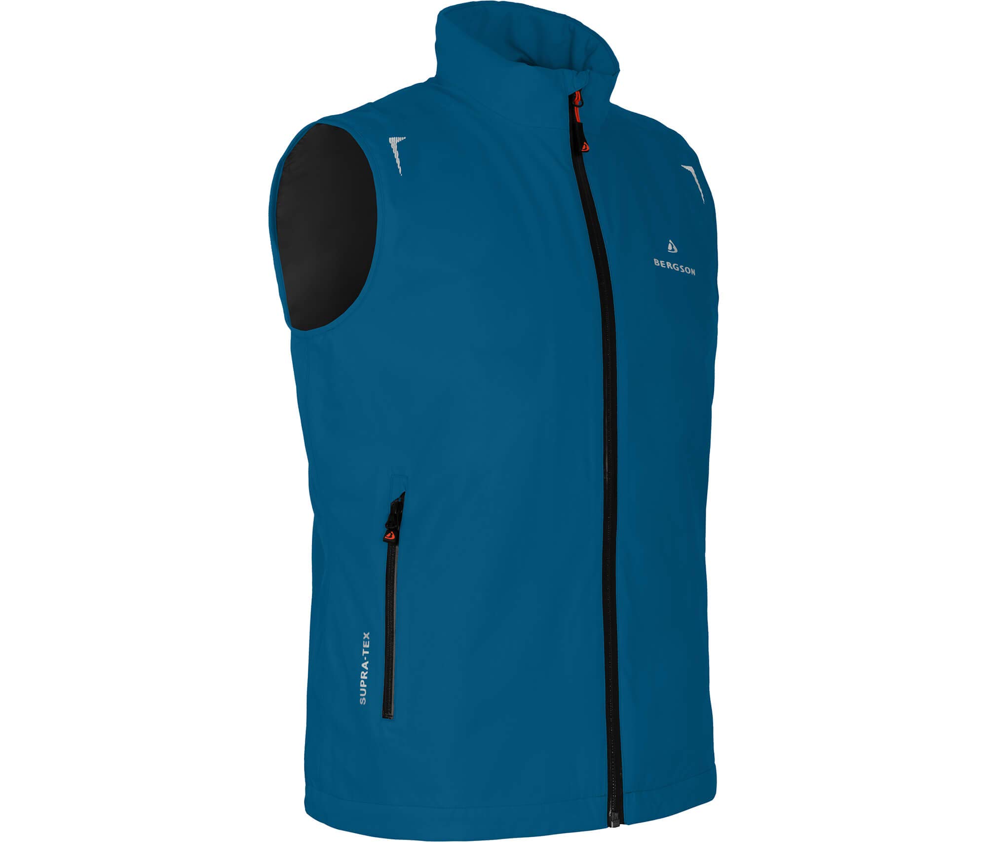 Bergson EGGEN Thermo Weste | Herren Regenweste - wasserdichte Thermo-Outdoorweste (12.000 mm), Leicht wattiert & Winddicht, Packaway-Tasche (klein verstaubar), Atmungsaktiv (12.000 g), Ideal für Rad