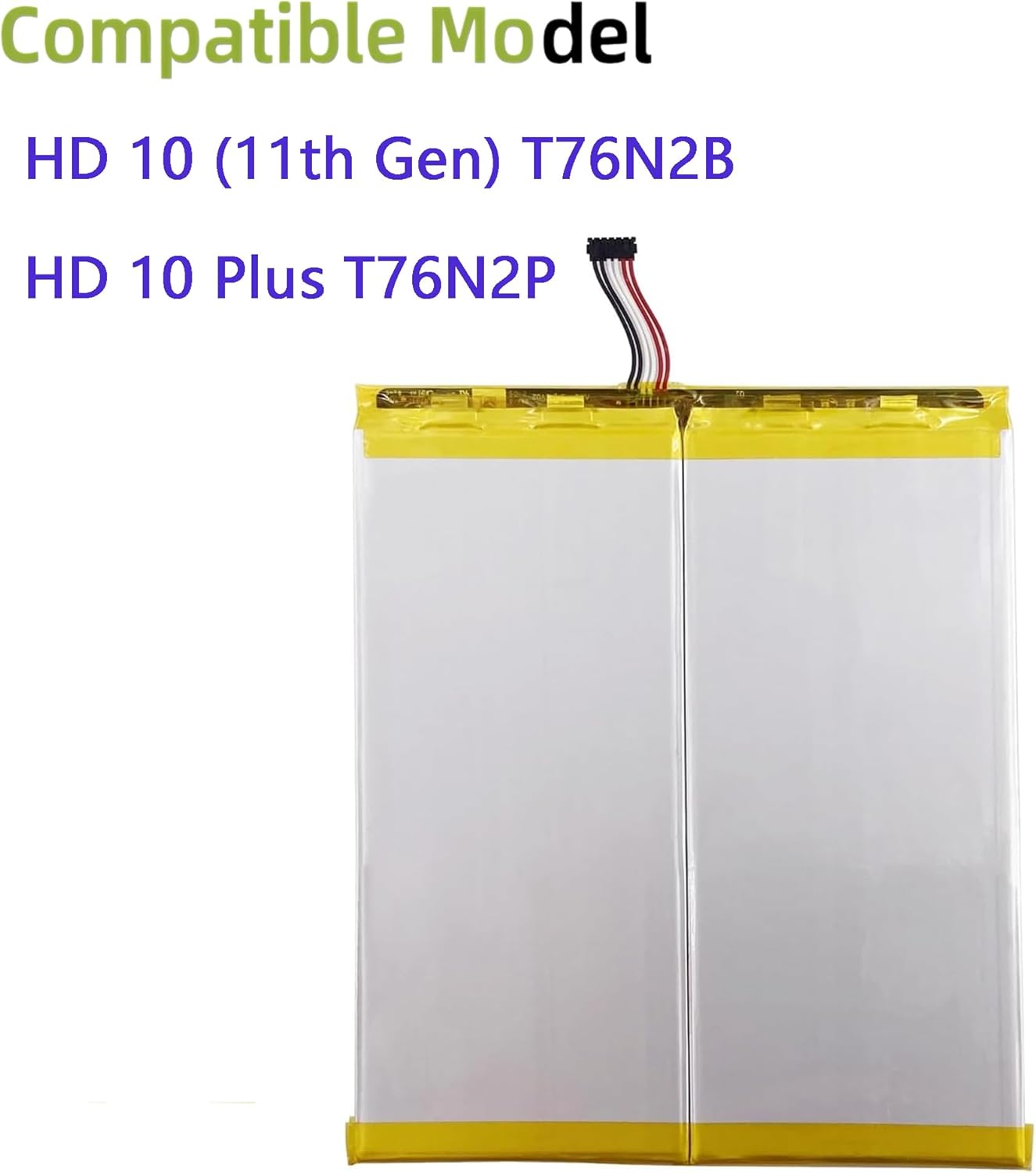 58-000377 Rechargeable Battery Compatible with HD 10 (11th Gen) T76N2B & HD 10 Plus T76N2P with Tools