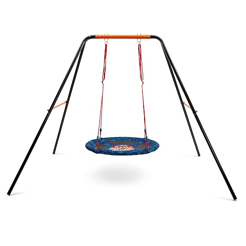 Miniatura 9 de Delta Children Paw Patrol - Columpio de platillo de 40 pulgadas para niños, se fija a juegos de columpios o árboles, incluye todos los accesorios y