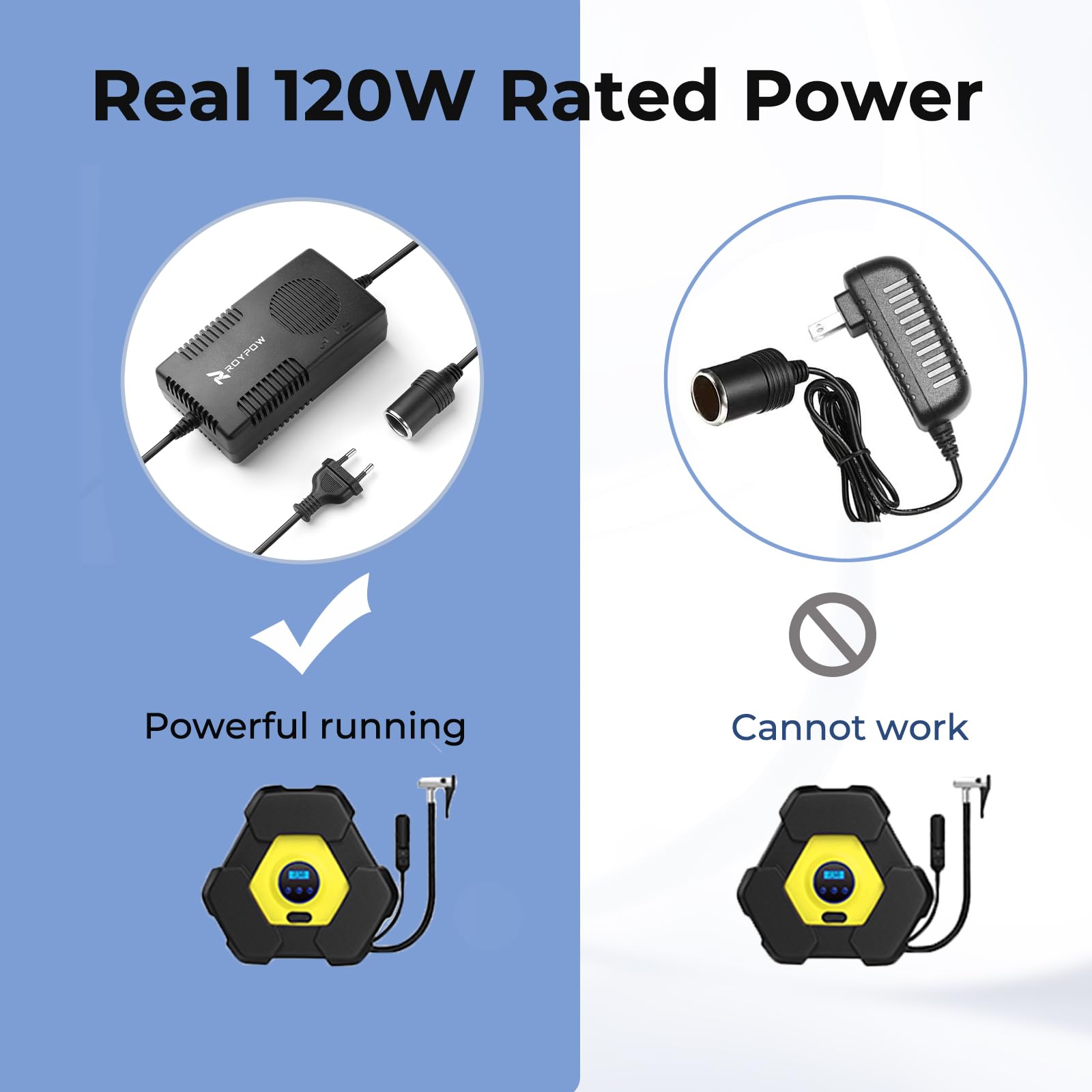 RoyPow 120W (Max. 150W) 12V10A AC-DC Netzteil Adapter 220V/230/240V AC zu 12V DC Stromwandler Spannungswandler Netz-Adapter KFZ-Ladeadapter 220V auf 12V ¡­