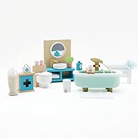 Vista 2 de Le Toy Van Dollhouse - Muebles para muñecas y Accesorios, Baño Sugar Plum