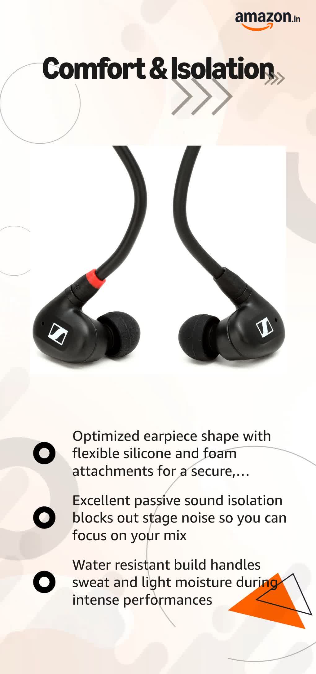 Sennheiser IE 100 Pro Wireless in‑Ear Monitors | Black | Precision