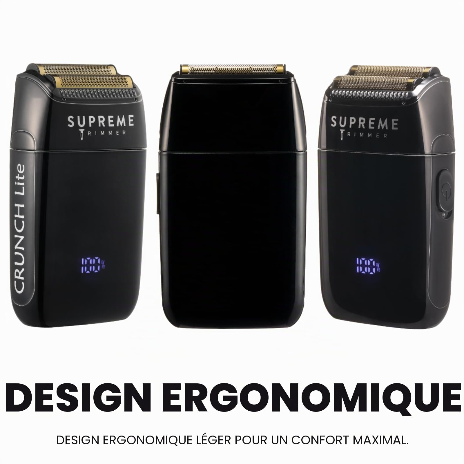 Supreme Trimmer Crunch Lite STF600 Rasoir professionnel double grille pour