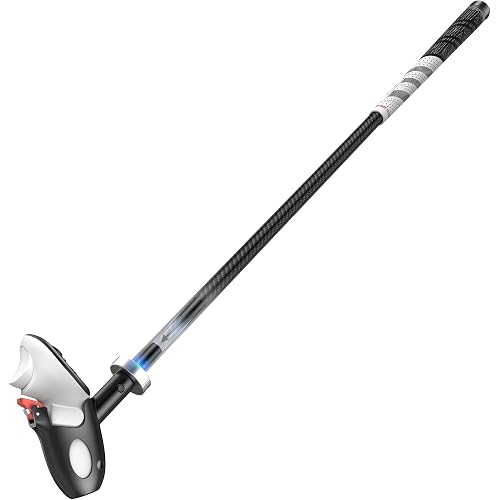 AMVR GA1 31.5 Inch VR Haptic Feedback Golf Club Attachment Compatible with Meta/Oculus Quest 3S/Quest 3, Carbon Fibre Long VR Golf Handle Grip for Golf + (31.5 Inch Haptic Feedback Golf Club)