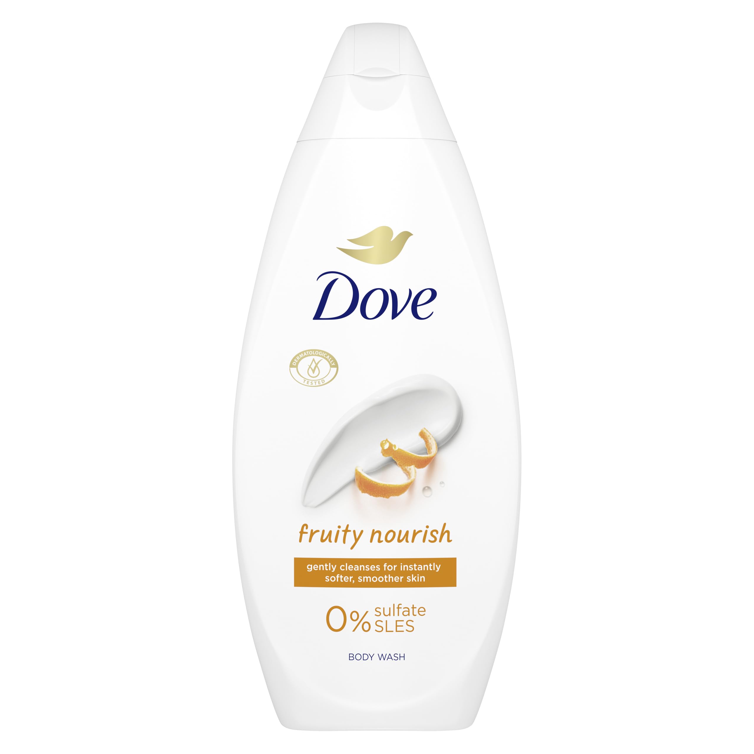 Dove Fruity Nourish Body Wash Body Cleanser Shower Gel With Plant-Based Moisturisers For Softer, Smoother Skin After One Shower 225 Ml
