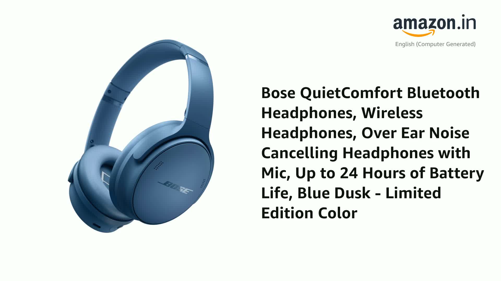 Refurbished) Bose QuietComfort Bluetooth Headphones, Wireless