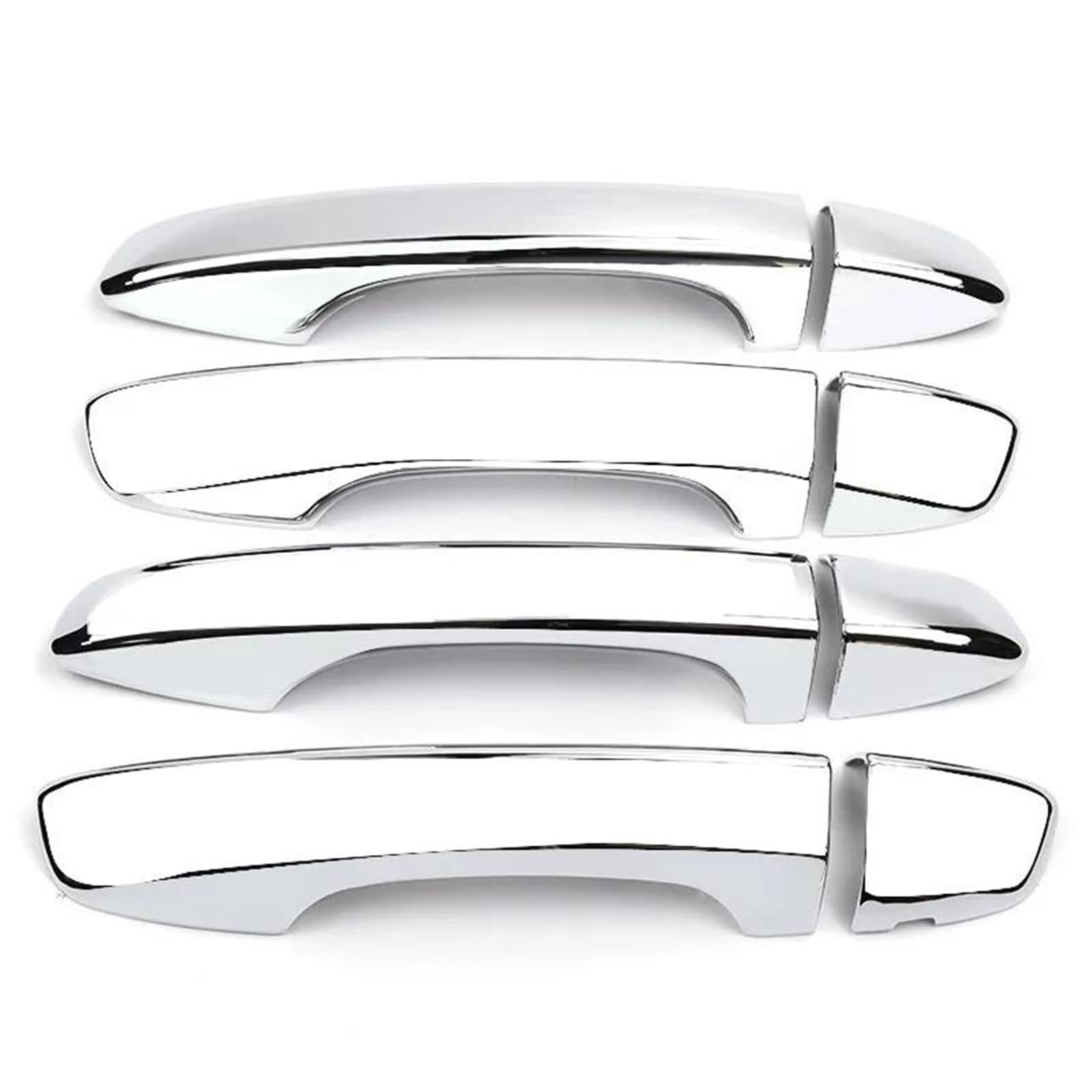 NOHEEU for VW for Tiguan MK2 2020 2019 ABS Chrome Car Door Handle Protection Cover Trims Exterior Modification Sticker(Ordinary)