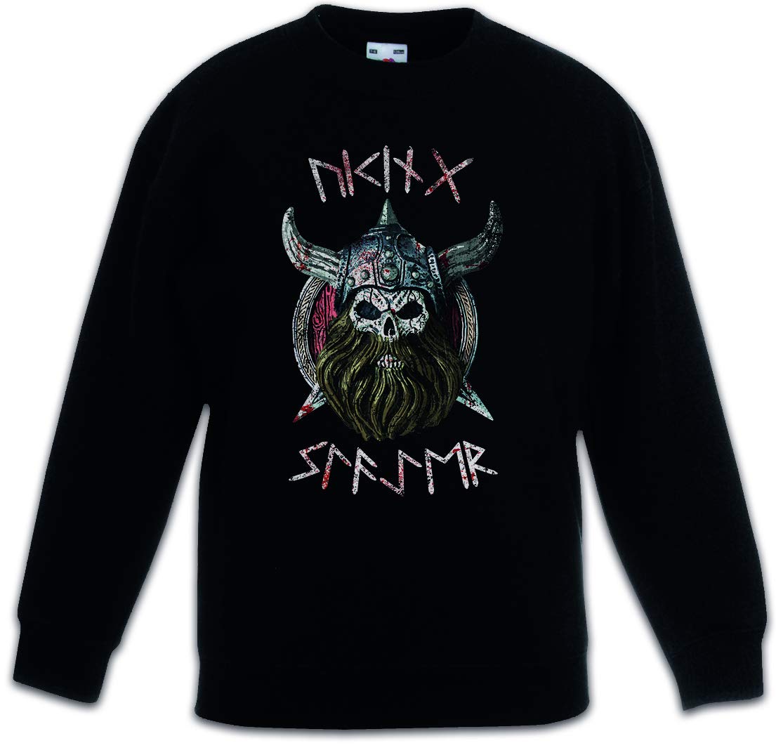 Pullover noir pour enfants au style graphique et moderne