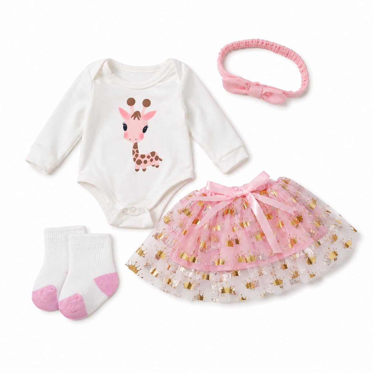 Baby Doll Clothes Tutu Dress for 14-18Inch Baby Doll, 43cm Sweet Dress, BabyDoll Clothes, Babys Annabell Cloth, Compatible with NewBorn Baby35-45 cm Dolls.