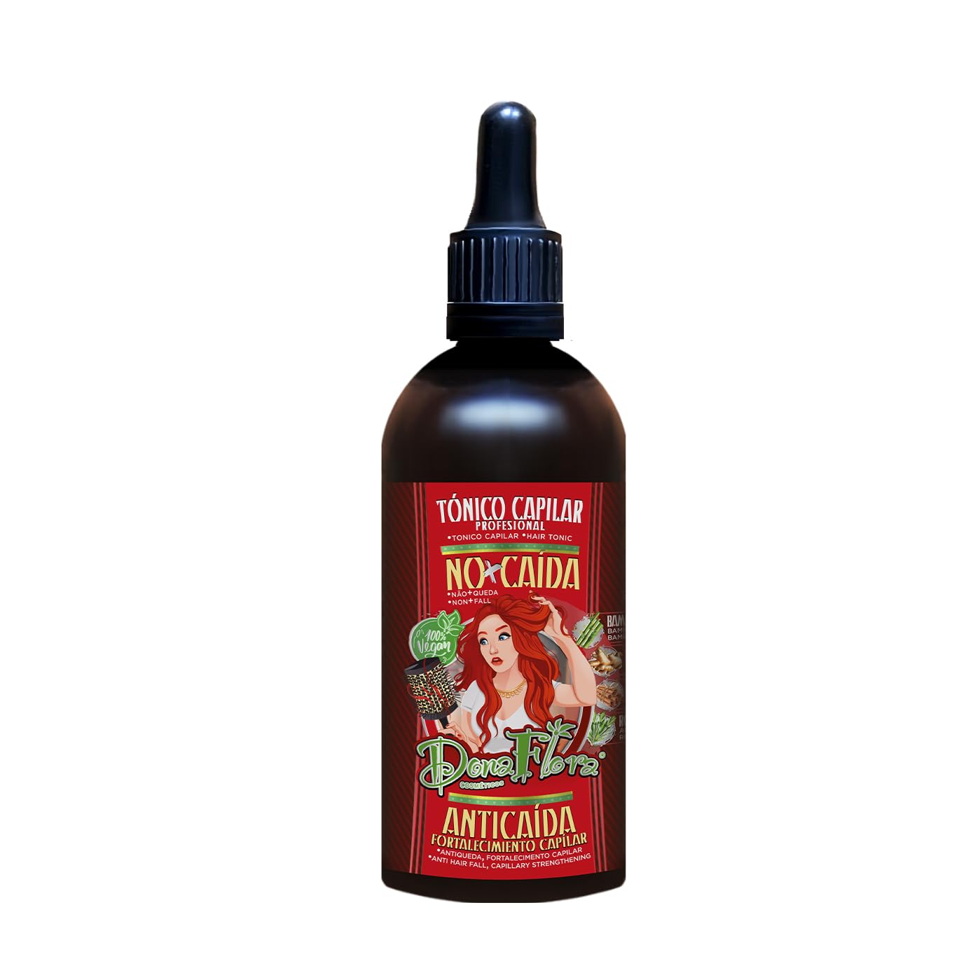 DonaFlora Não+Queda anti fall hair tonic 100ml No+Hair Loss Anti-hair loss tonic, Unico, 100 ml (Pack of 1)