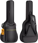 CAHAYA Étui de guitare acoustique souple - Sac de guitare imperméable avec grand sac de poche arrière 0.5 Sac de guitare à padage épais de pouce pour 39/40/41 en CY0177