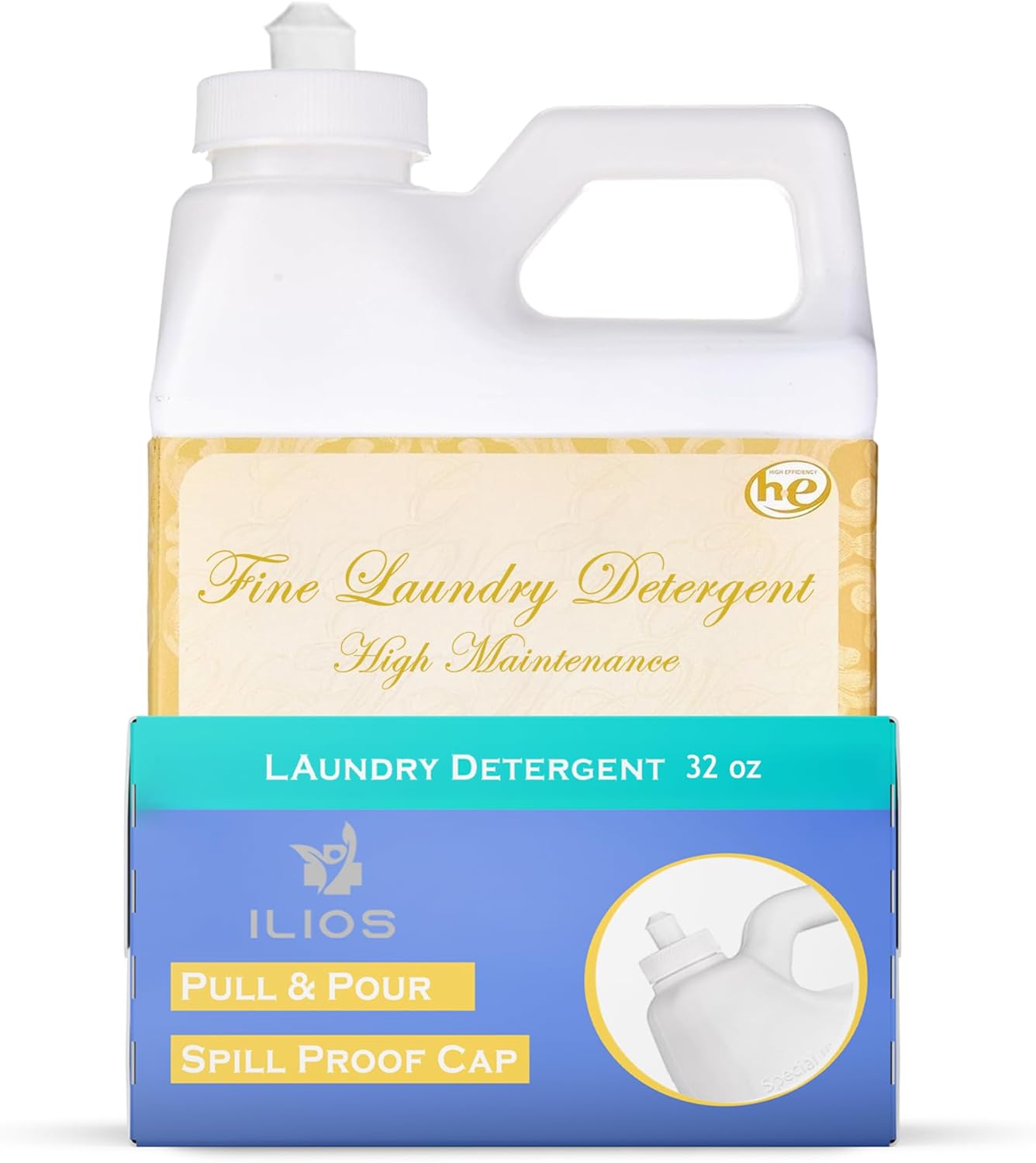 Glam Diva Wash Laundry Detergent - Diva 32 oz (Pack of 1) - Scented Laundry Detergent ILIOS Packaging.