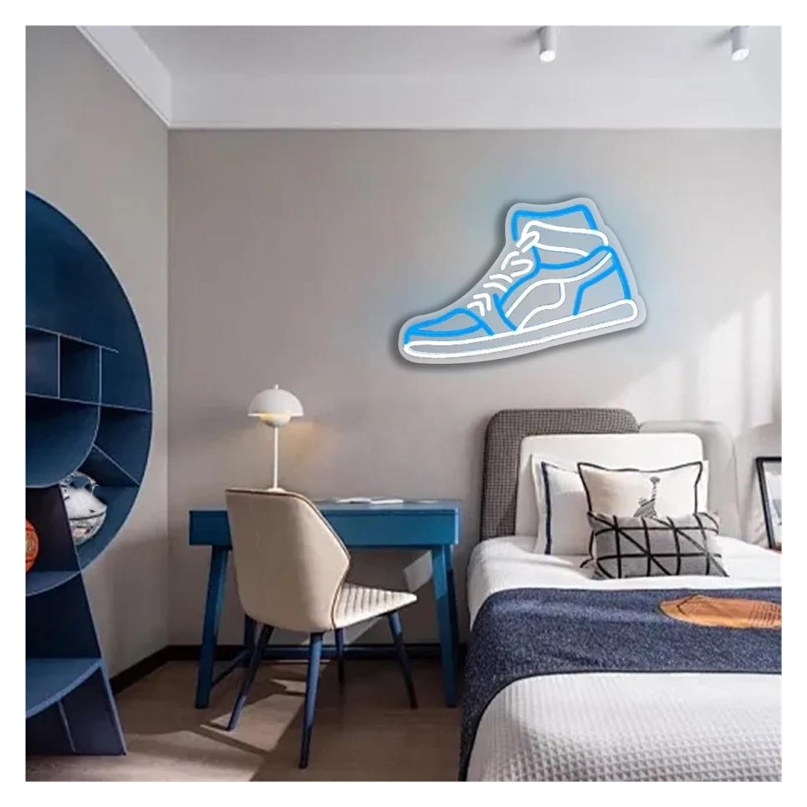 néon signe Enseigne Lumineuse Pour Baskets Pour Une Chambre D'adolescent, Une Caverne, Une Fête, Un Bar, Une Salle De Jeux, Une Décoration Murale 41cmx25cm
