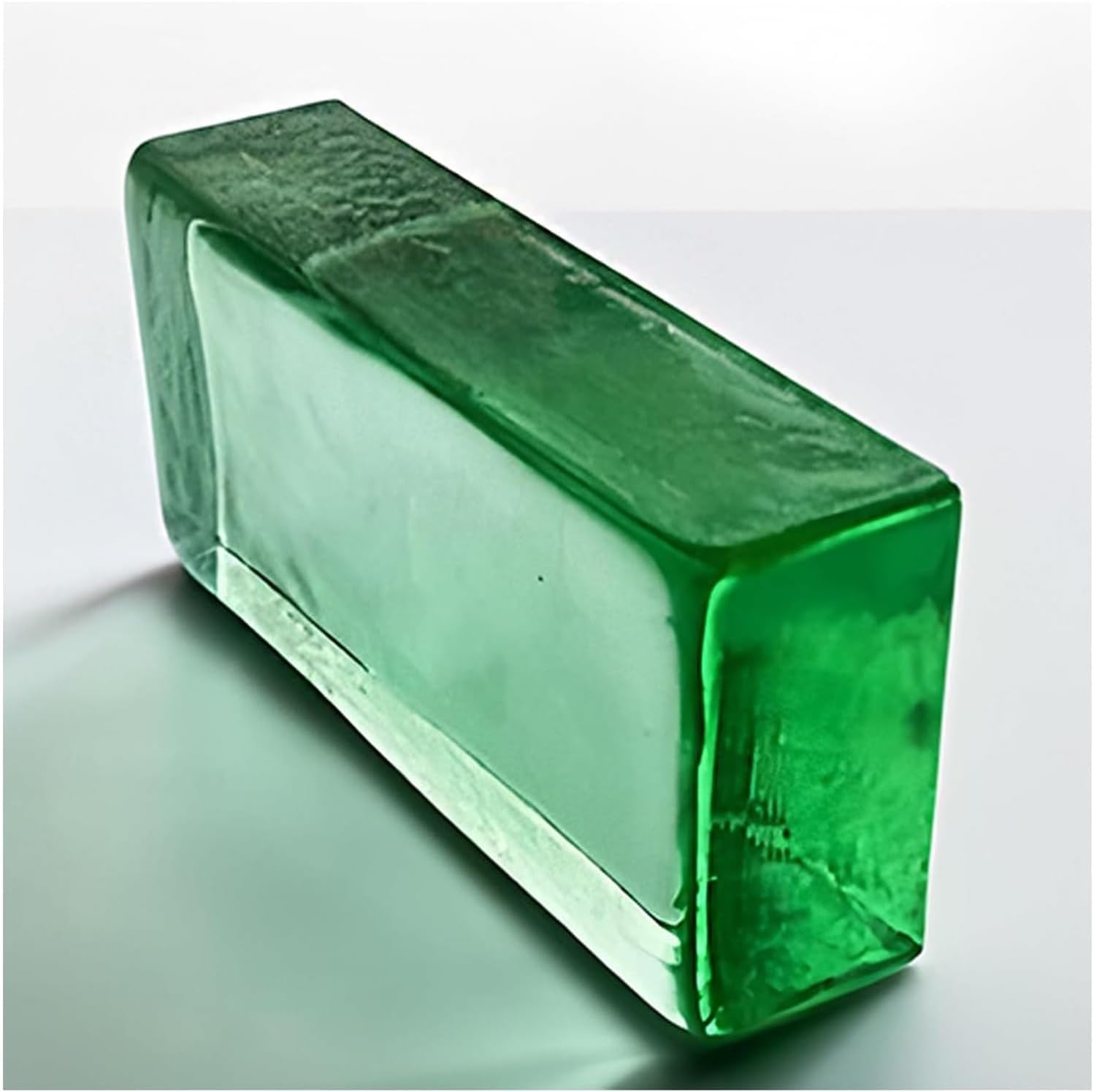 Transparency Colored Clear Glass Blocks - Rectangular Crystal Bricks for Home, Office, Bar, and Hotel Decor(Brown)