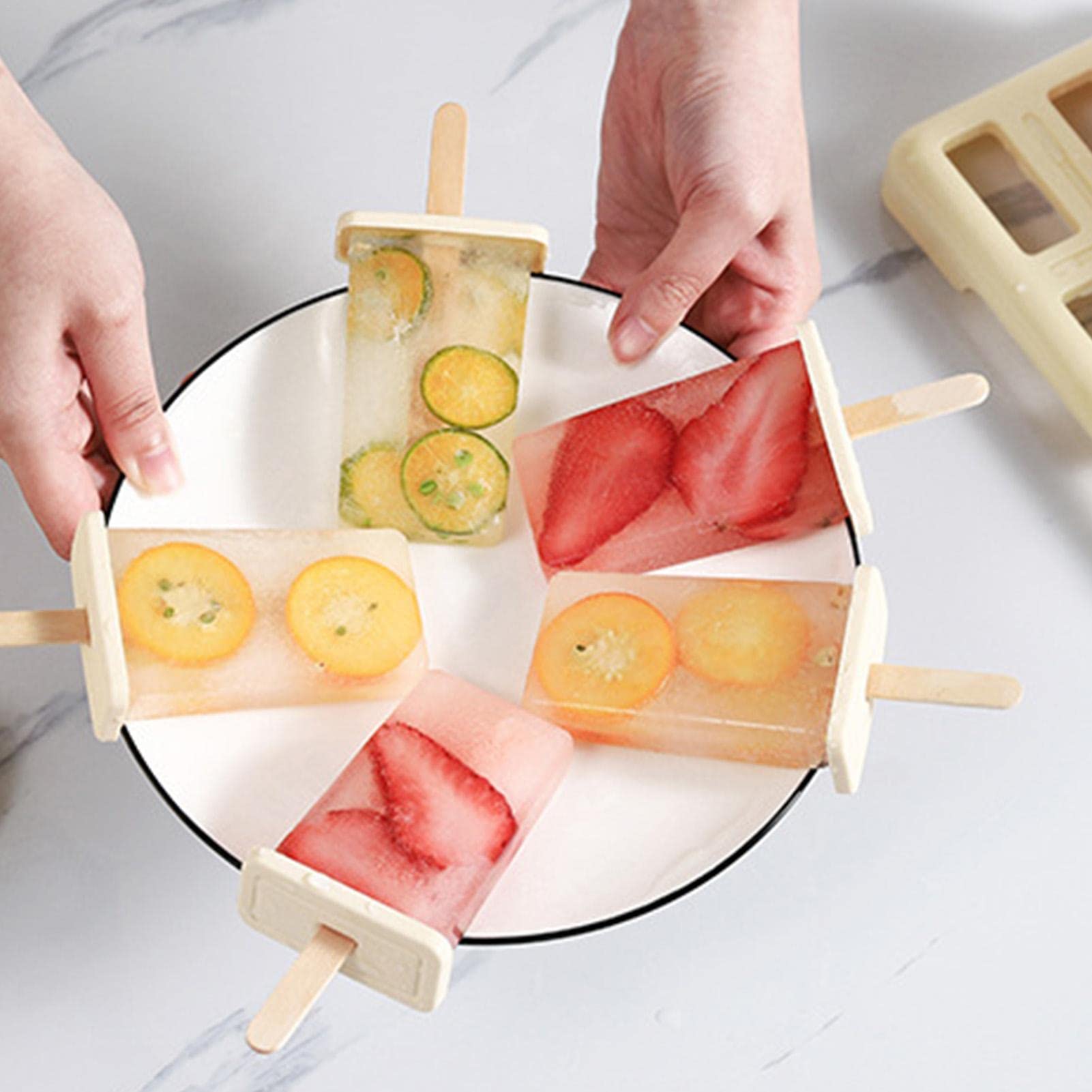 Stampo per ghiaccio Popsicle For - Stampo per ghiaccioli a rilascio facile | Essenziali estivi per dormitorio, appartamento, casa, spiaggia, bar, hotel per ghiaccioli