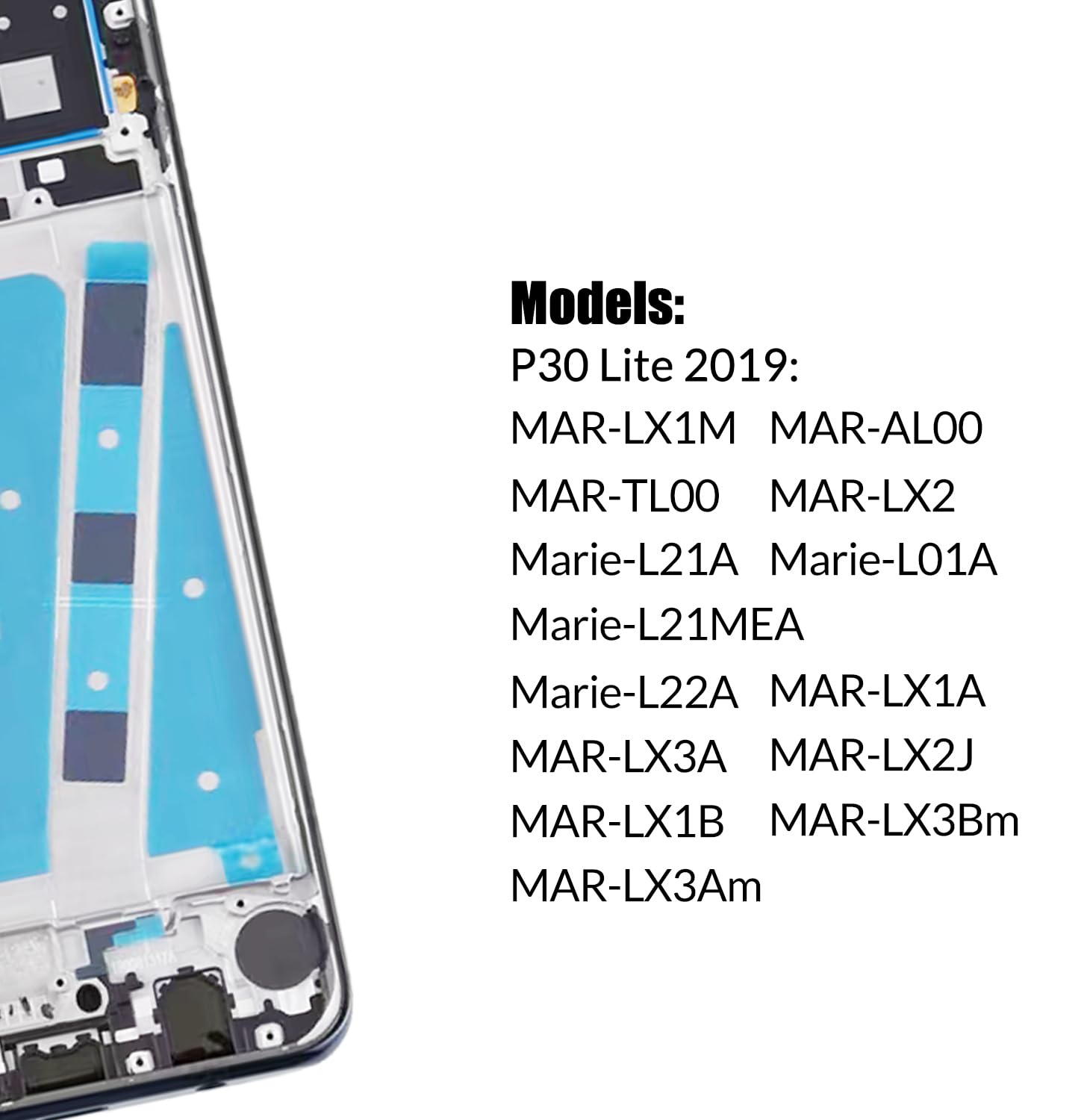 LCD-Bildschirm Ersatz Für Huawei P30 Lite & Nova 4e – Inkl. Reparaturset Für Displaytausch