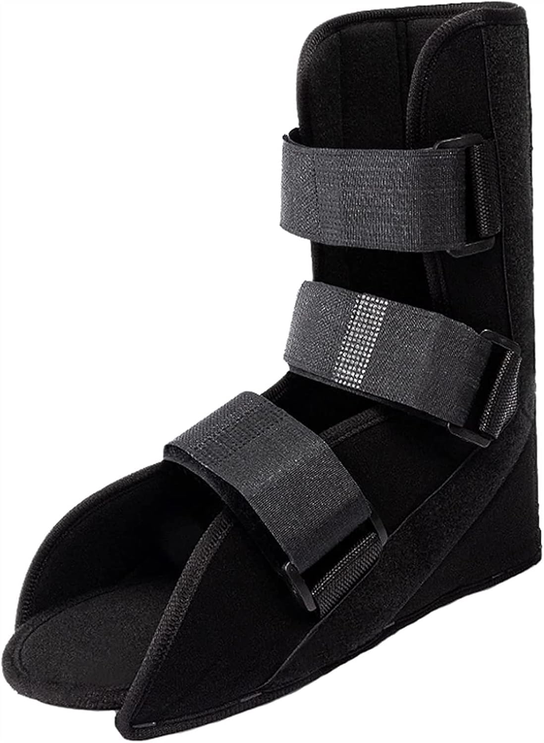 Fracture Orthosis Boot Foot Ankle Joint Fixation Breathable Ankle Orthopedic Brace Easy to Walk for Broken Ankle Sprain Postoperative Recovery Black,L,L