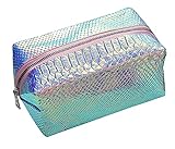 Holographic Mermaid Cosmetic Bag Makeup Bag Toiletry Travel Bag Handy Large Protable Wash Pouch Zipper Handbag Carry Case Organizer Purse